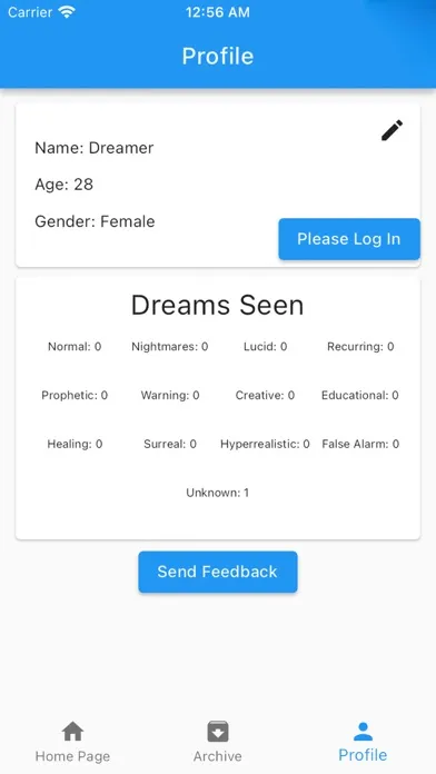 Zrzuty ekranu Dreamora: Dream Interpreter